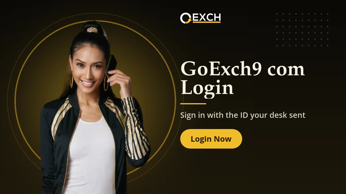 GoExch9 com login banner showing secure sign-in at goexch9.com